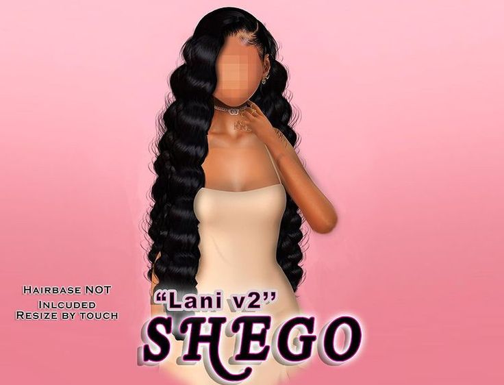 an animated image of a woman with long black hair wearing a white dress and text that reads, lani v2 shego