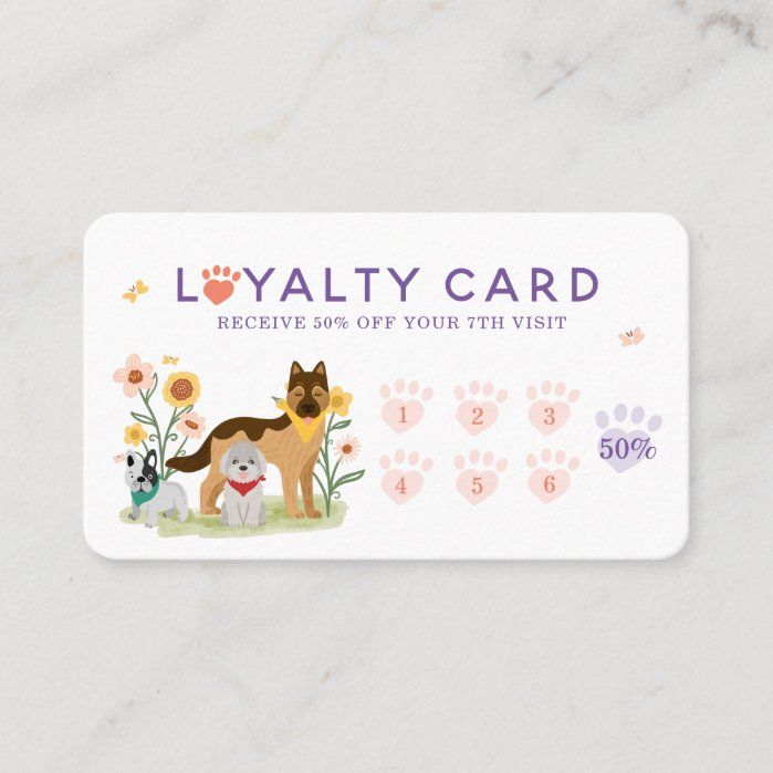 a dog and cat gift card with the words l'valty card on it