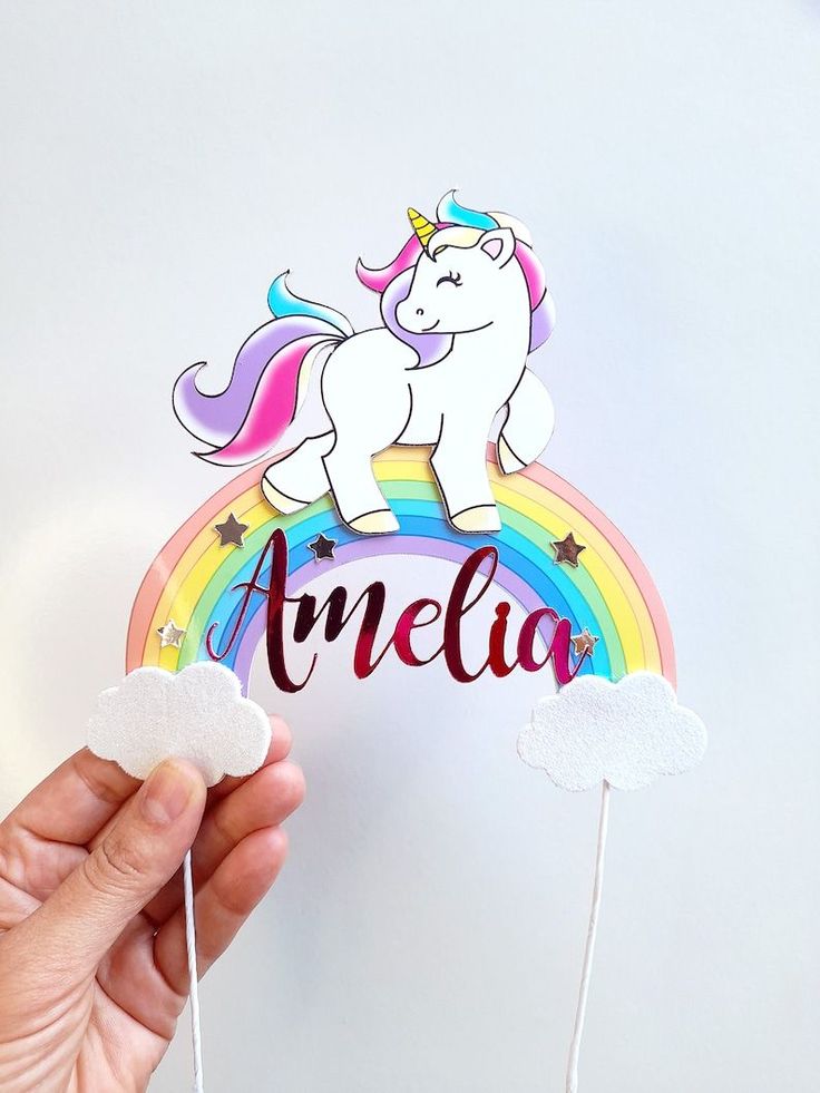 Unicorn Rainbow Cake Topper, Unicorn Cake Top Unicorn Number Cake, Unicorn Rainbow Cake, Dancer Cake, Rainbow Cake Topper, Rainbow Unicorn Cake, Unicorn Photos, Birthday Topper, Number Cake Toppers, Unicorn Birthday Cake