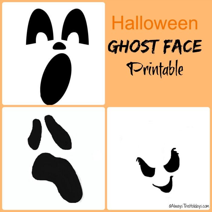 halloween ghost face printables for kids to make with their own hands and feet