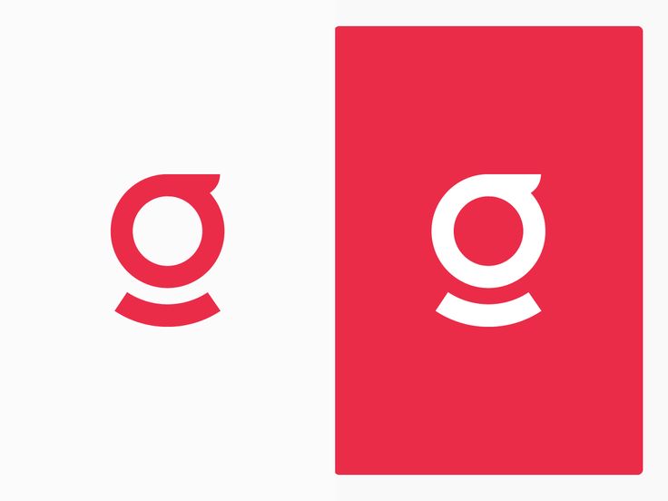 the logo for google and an image of a red square with white letters on it