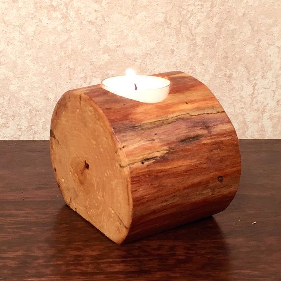 Barkless Wood Candle Holder Natural Wood Candle Holder, Log Candle Holders, Wood Pillar Candle Holders, Mantelpiece Decor, Log Candles, Wood Candle Holder, Iron Candle Holder, Wood Candle, Rustic Candles