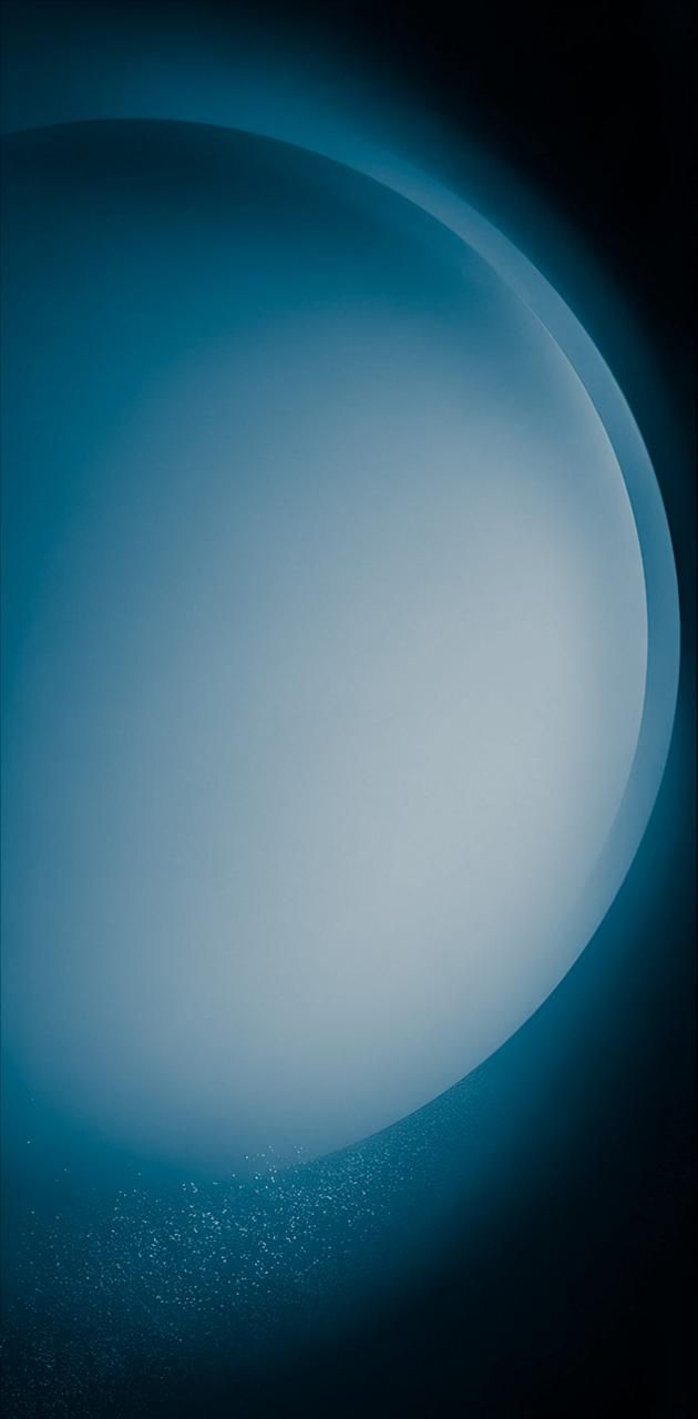 an abstract blue background with white circles in the center and light at the end that makes it appear to be floating or floating