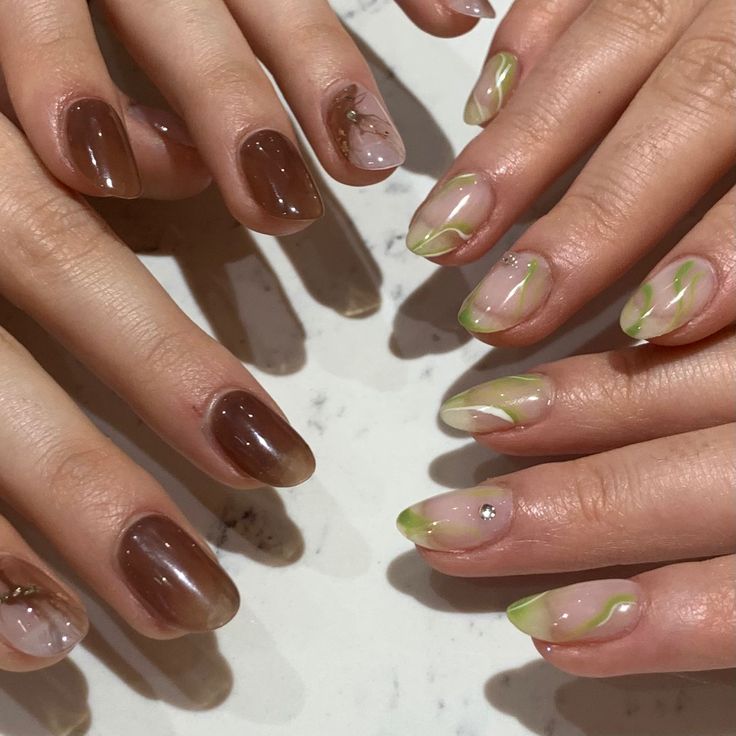 Nails Inspiration Spring, Classy Nail Designs, Nail Arts, Brown Nails, Really Cute Nails, Valentine's Day, Minimalist Nails, Classy Nails, Chic Nails