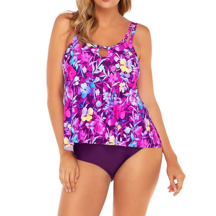 New With Tag,From A Smoke Free And Pets Free Household.Color May Looks Little Different From Different Devices Screen. New To Poshmark? Sign Up With Code “ Bwfmnet” To Get A $10 Credit For Shopping Purple Summer Tankini, Purple Tankini For Spring Swimming, Spring Purple Tankini For Swimming, Bandeau Tankini Top, Bandeau Tankini, Underwire Tankini, Plus Size Swim, Tankini Top, Pullover Styling