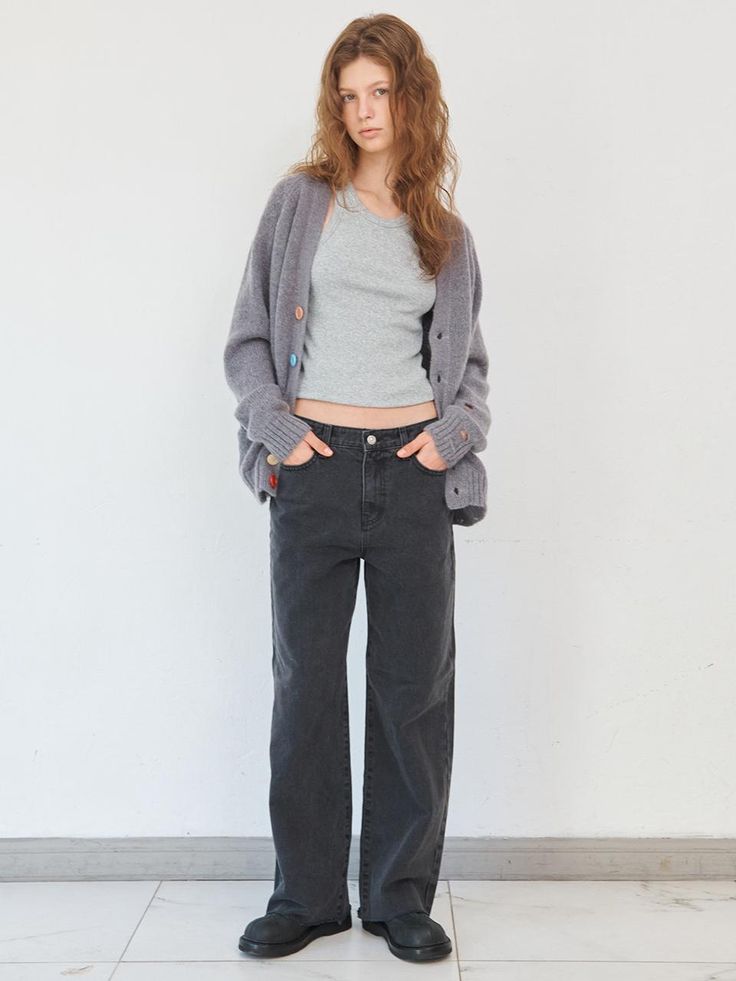 Composition : cotton 100%Color : CHARCOAL_1,CHARCOAL_2Country of Origin : KOREA Washed Jeans, Wash Jeans, Composition, The Originals, Clothes For Women, Clothes, Color