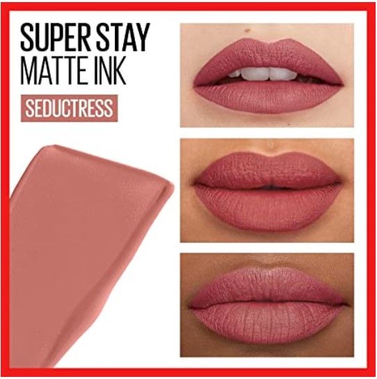 Maybelline Matte Ink, Superstay Maybelline, Maybelline Super Stay Matte Ink, Maybelline Superstay Matte Ink, Nude Liquid Lipstick, Pink Lip Color, Perfect Red Lipstick, Maybelline Superstay, Batons Matte