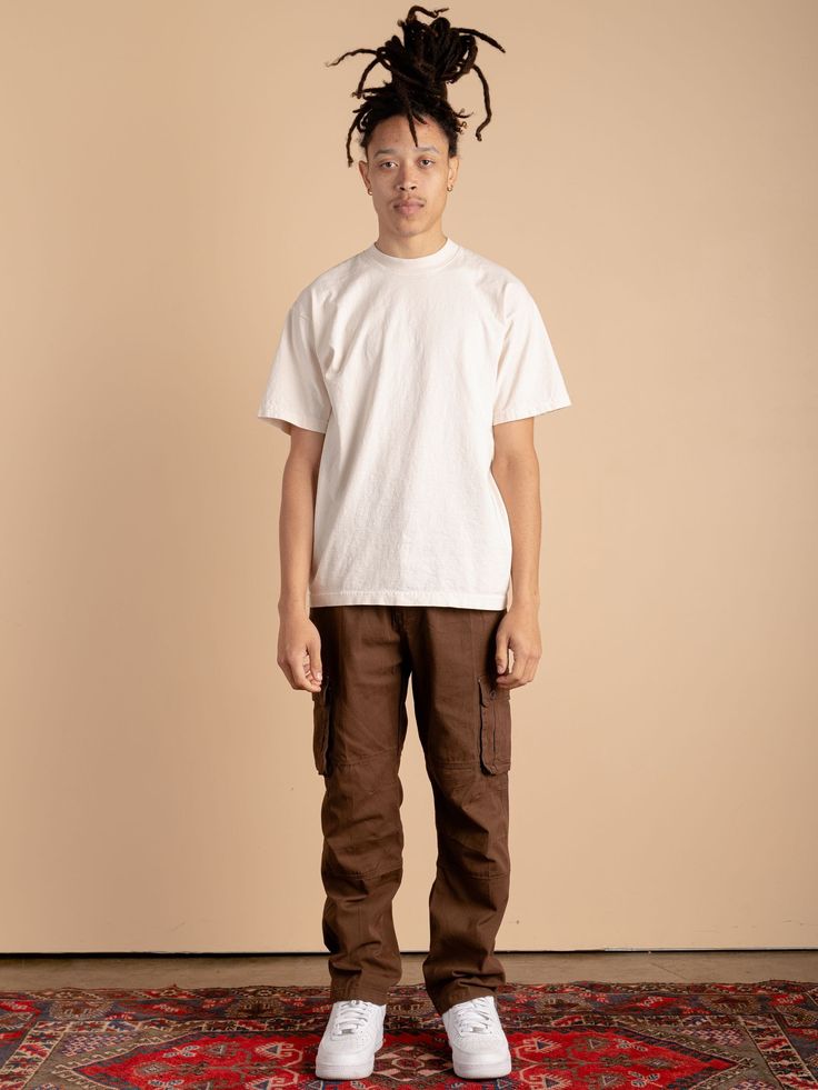 The 6 Pocket Cargo Pants, a streetwear essential. Designed with a relaxed fit throughout. These pants feature pockets on each side seam, zipper fly and finished with riveting at the knee. Model is 5'10 wearing a 32. Please see last slide for full size chart. Check out our other listings for more colors and other streetwear styles. For news and product updates give us a follow on instagram at brandonthorne.us. Casual Cargo Jeans With Hip Pockets And Loose Fit, Casual Cargo Jeans With Hip Pockets And Relaxed Fit, Relaxed Fit Work Pants With Straight Hem, Sporty Bottoms With Cargo Pockets For Everyday, Casual Cargo Pants With Straight Hem, Relaxed Fit Cargo Pants With Straight Hem, Relaxed Fit Work Pants With Cargo Pockets, Cargo Pants With Pockets And Relaxed Fit, Streetwear Work Pants With Tapered Leg