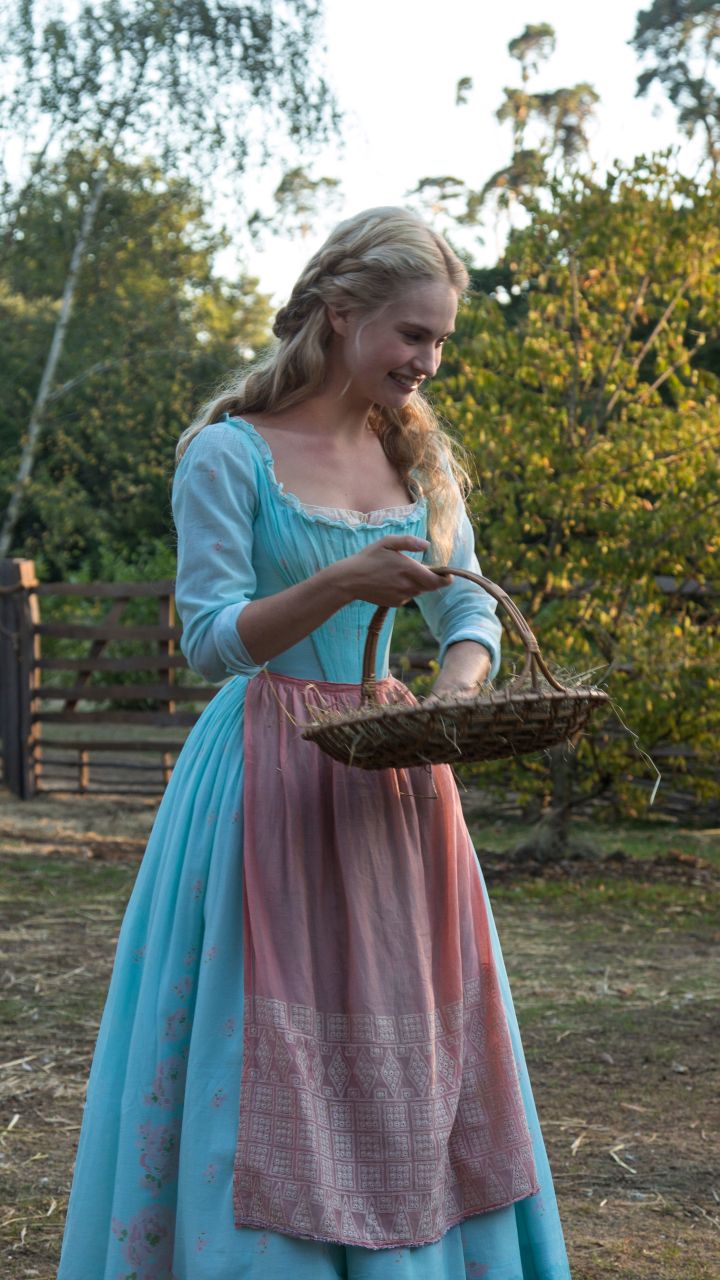 Cinderella (2015) Cinderella Live Action, Cinderella Outfit, Cinderella Aesthetic, Cinderella Movie, Cinderella 2015, Have Courage And Be Kind, Cinderella Dresses, Lily James, Medieval Dress