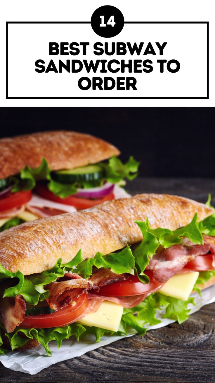 Subway Sandwiches Subway Copycat Recipes Sandwiches, Subway Sandwiches Ideas, Subway Orders To Try, Subway Recipes Sandwiches, Subway Veggie Sandwich, Subway Sandwich Ideas Copycat Recipes, Copycat Subway Sandwiches, Subway Menu Sandwiches, Chicken Bacon Ranch Subway