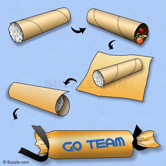 an image of a group of rolled up items with the words go team on them