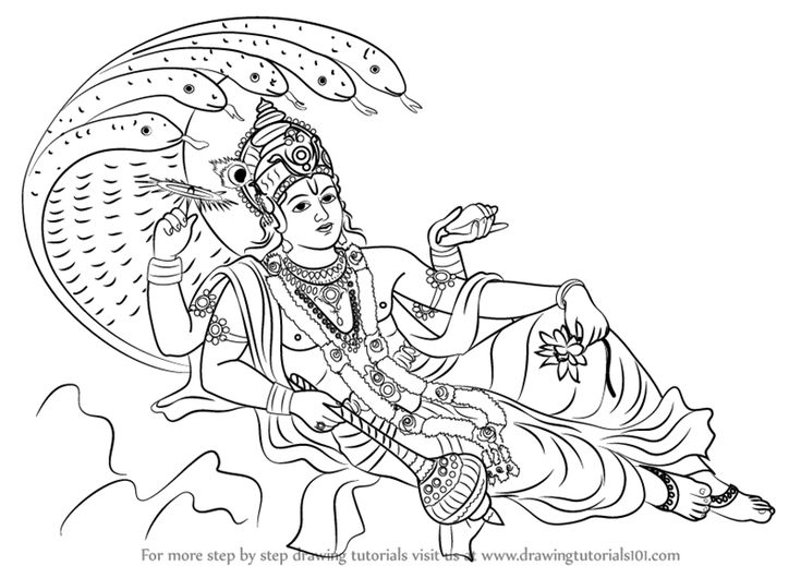 Learn How to Draw Lord Vishnu (Hinduism) Step by Step : Drawing Tutorials Ram Hanuman Sketch, Ganesh Drawings, Hindu God Drawing, Ram Bhagwan, God Drawing, Rama Navami, Lord Shiva Sketch, Shiva Sketch, Ram Hanuman