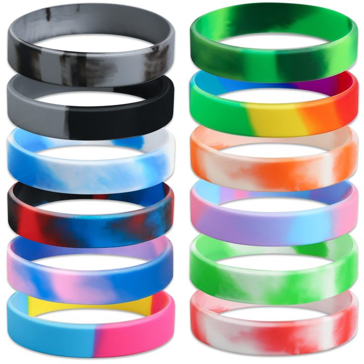 PRICES MAY VARY. Package Includes: One package includes 12 pieces of silicone wristbands. Enough quantity can meet your different daily and party needs. One Size Fits All: Classic 1/2" wrist bands bracelets with a circumference of 202mm, making our silicone rubber wristband ideal for both adults, teenagers and kids. Premium Material: Made from 100% Silicone Rubber - These rubber wristbands for kids are high-quality,soft and stretchy,durable,latex and toxin free, safe for everyone. Comfortable to Wrist Bands Bracelets, Rubber Wristbands, Bands Bracelets, Rubber Band Bracelet, Hair Rubber Bands, Toy Camera, Rubber Bracelets, School Supply Labels, Silicone Bracelets