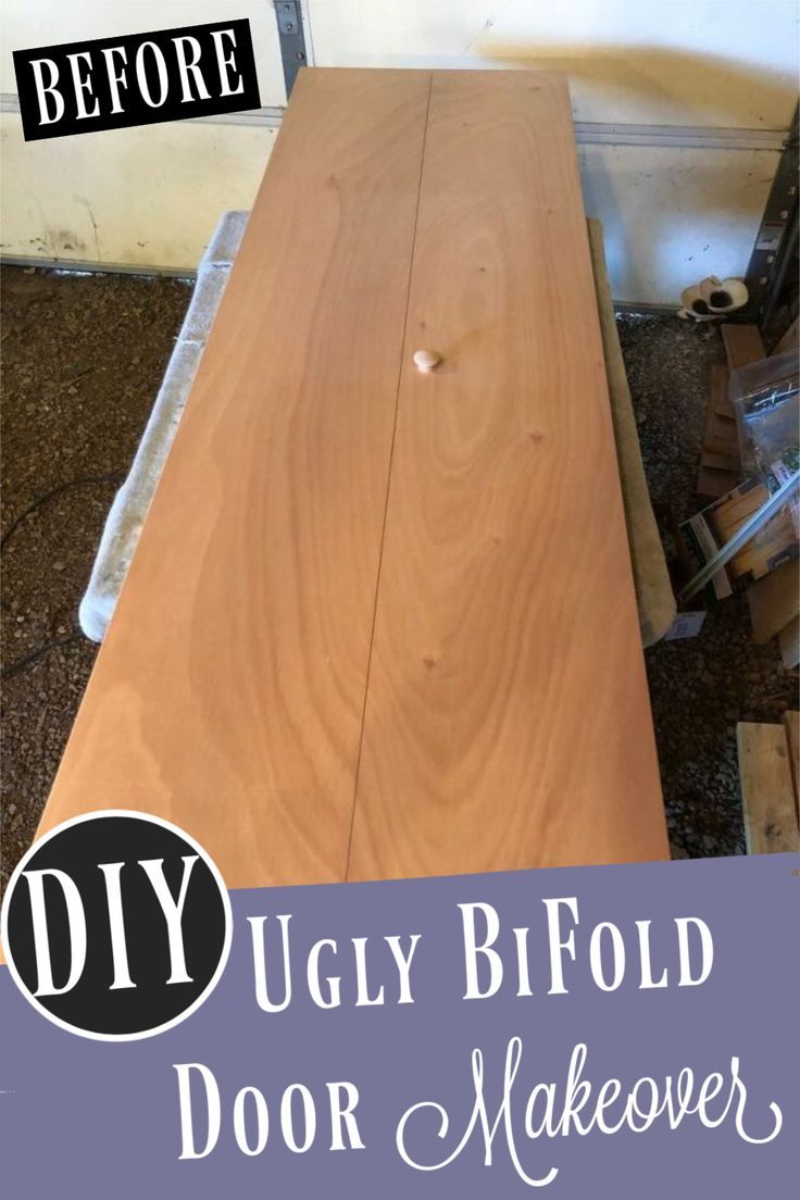 the diy ugly bifold door makeover is easy to do and looks amazing