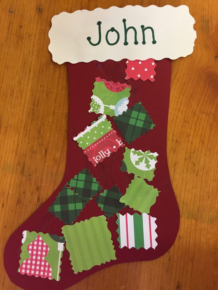 a christmas stocking with the name john on it