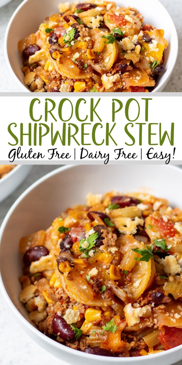 two bowls filled with crock pot stirfreck stew