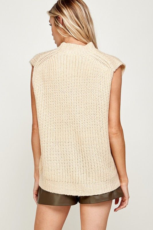 Layer it up and go! Chunky Knit Sweater Vest Oversized Cream Colored Acrylic Sweater Vest Oversized, Colored Acrylic, Knit Sweater Vest, Chunky Knit Sweater, Cute Tank Tops, Trendy Boho, Sweater Tank, The Favorite, Boho Look