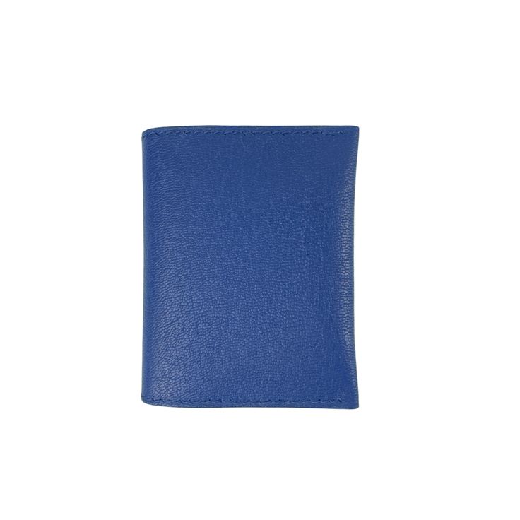 The Adris bifold card holder has a snap closure and 4 spacious card slots, making it ideal for storing your essentials. Its compact design is perfect for daily use, and its sturdy construction guarantees durability. Made from French sully chèvre leather features a smooth, light pebbled texture, supple feel and even color.Choose from a variety of colors, including custom made to order options. 4 card slots 2 inner compartments Hand painted edges Saddle stitch Snap button closure Genuine French su Saddle Stitch, Painting Edges, Small Leather Goods, Compact Design, Snap Button, Electric Blue, Snap Closure, Saddle, Card Slots