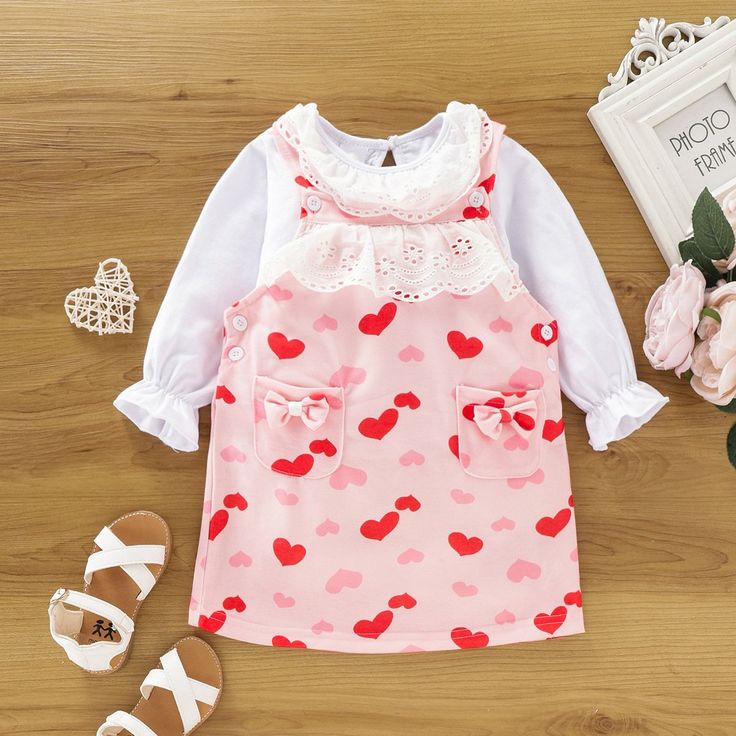 Toddler Kids Girls' Solid Color Cartoon Long Sleeved Dresses - PrettyKid Kawaii Long Sleeve Summer Dress, Playful Long Sleeve Dress For Playdate, Pink Long Sleeve Kawaii Sets, Pink Long Sleeve Kawaii Dress, Pink Kawaii Long Sleeve Sets, White Long Sleeve Kawaii Dress, Playful Long Sleeve Playwear Dresses, Playful Long Sleeve Dresses For Playwear, Spring Long Sleeve Dresses For Playtime