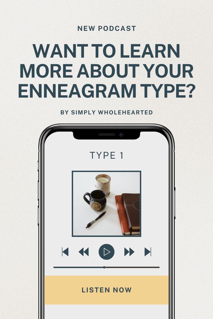 an iphone with the text, how to learn more about your enneagram type?