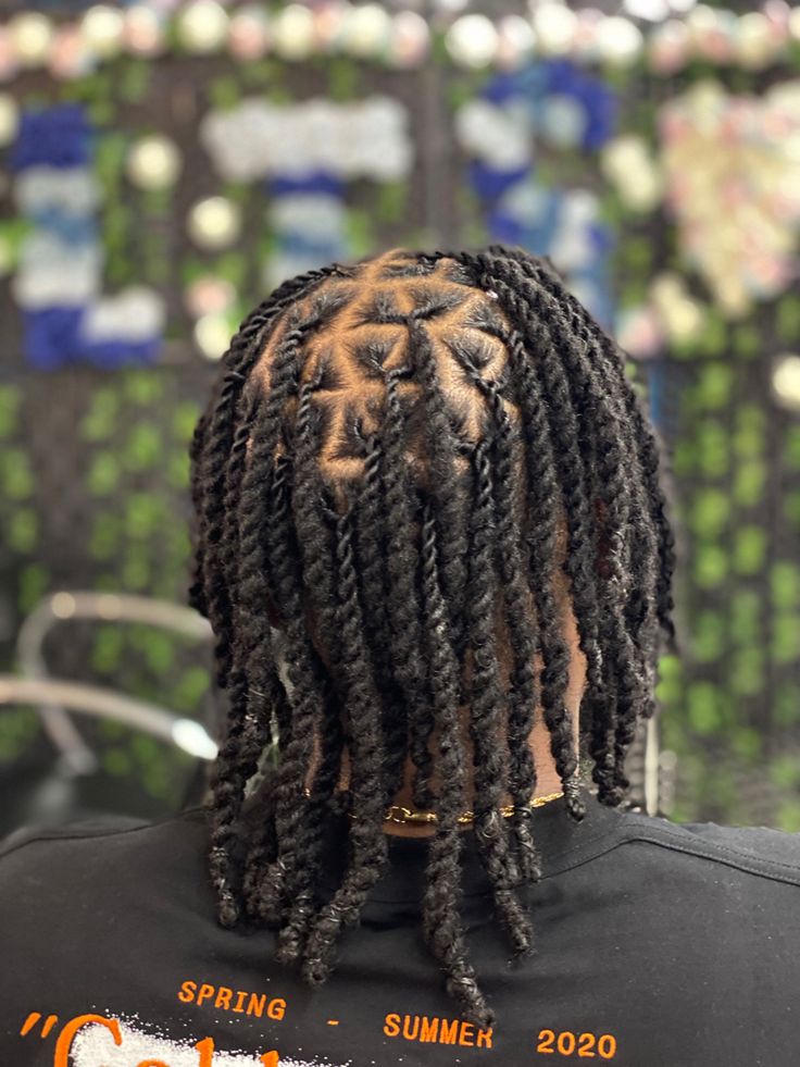 Male Loc Style Double Strand Twist with triangle parts. Starter Loc Parts, Twist With Triangle Parts, Triangle Parts Locs, Two Strand Twist Starter Locs For Men, Double Strand Twist Locs, Twist Locs Two Strand, 2 Strand Twist Dreads, Triangle Part Locs, Men Starter Locs