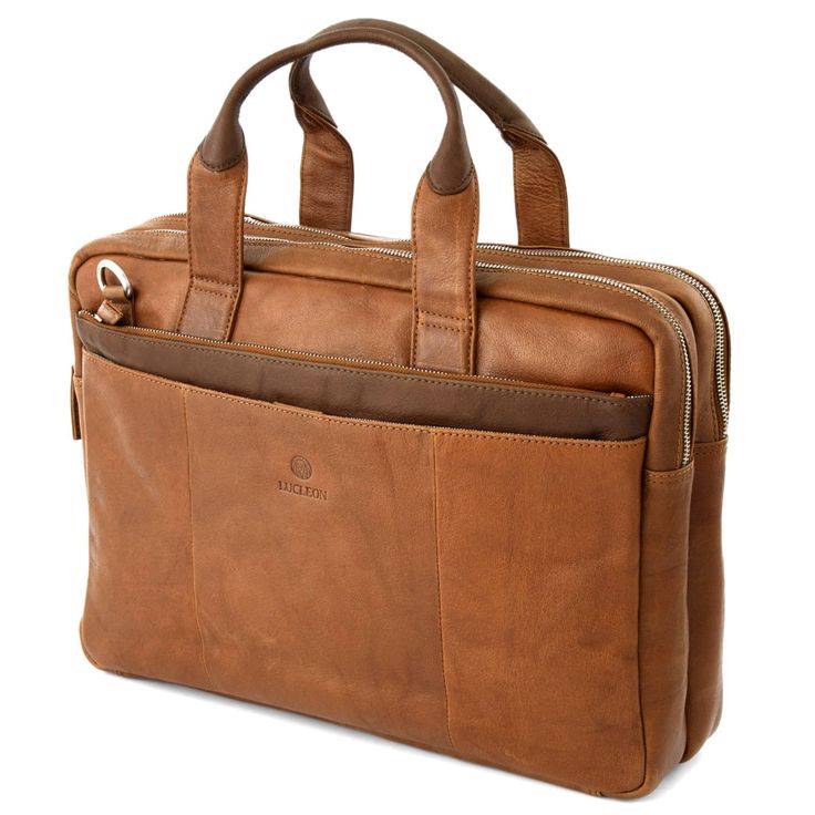 Tan & Brown California Laptop Bag | In stock! | Lucleon Brown Leather Laptop Bag, Raw Leather, Laptop Briefcase, Leather Laptop Bag, Briefcase For Men, Leather Laptop, Laptop Pocket, Dark Brown Leather, Stylish Bag