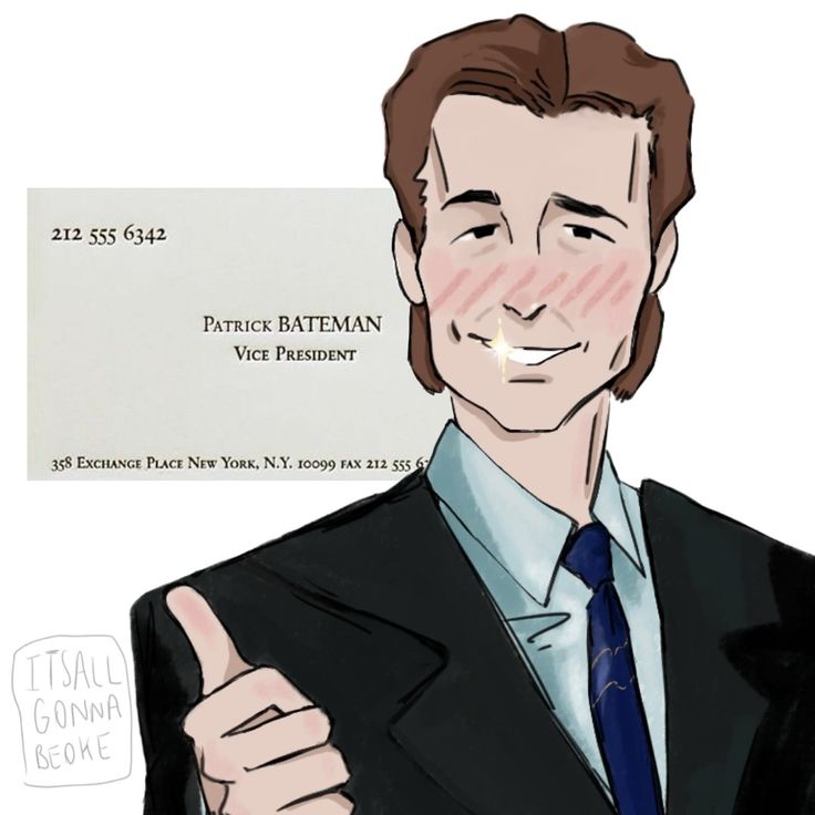 a drawing of a man in a suit giving the thumbs up