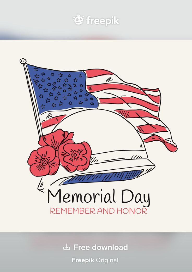 Hand drawn usa memorial day illustration Free Vector Memorial Day Whiteboard Ideas, Memorial Day Drawings Easy, Memorial Day Doodles, Veterans Day Drawing Ideas, Memorial Day Graphic Design, Memorial Day Drawings, Memorial Day Graphic, Pink Marble Wallpaper, Samurai Wallpaper