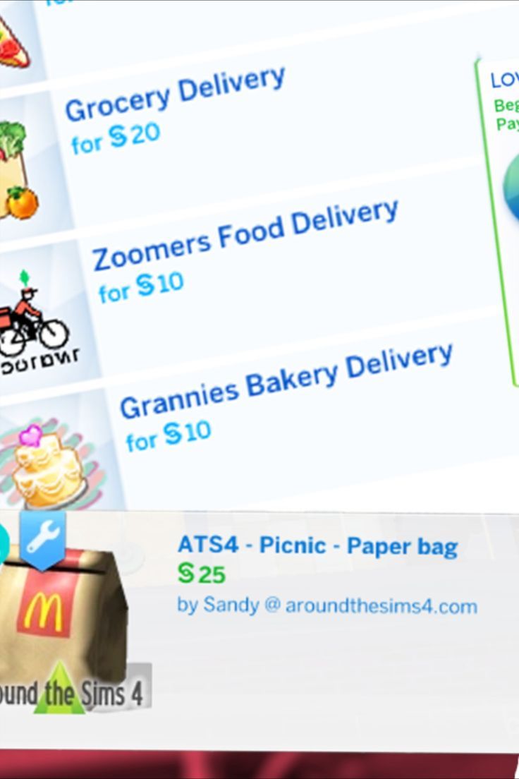 an image of the menu for a fast food delivery service with prices displayed on it