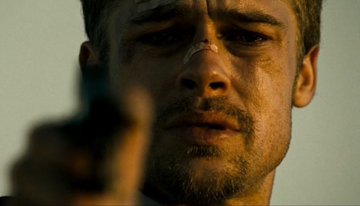 Brad Pitt Se7en, Cinematography Books, Close Up Film, Se7en 1995, Seven Movie, Eye Close Up, David Fincher, I Love Cinema, Movie Shots