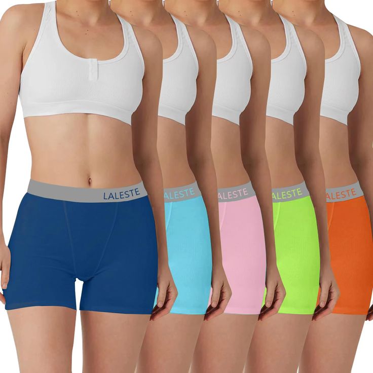 PRICES MAY VARY. Womens Cotton Boxer Briefs- Our boy shorts underwear for women made of 95% Cotton, a skin-friendly soft.Breathable wicking fabric is nice for workout wearing. NO Rolling Up Legs- Classic 3" inseam gender-neutral boxer briefs, long enough to stays in place and stop chaffing of the thighs. Reducing chaffing pains and irritations, our boxer briefs is lifesave for your thigh. Soft Womens Boy Shorts Underwear-High-quality cotton with a hint of Stretch Provides all-day comfort. Comfor Boxer Briefs For Women, Boxers For Women, Womens Boxer Shorts, Thigh Rub, Anti Chafing Shorts, Anti Chafing, Girl Fits, Under Dress, Boxer Briefs