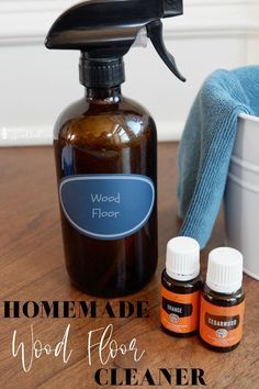 the homemade wood floor cleaner is ready to use