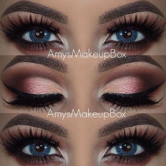 Cool Makeup, Blue Eyes Pop, Make Up Inspiration, Beauty Make-up, Makijaż Smokey Eye, Rosy Pink, Make Up Looks, Blue Makeup, Blue Eye Makeup