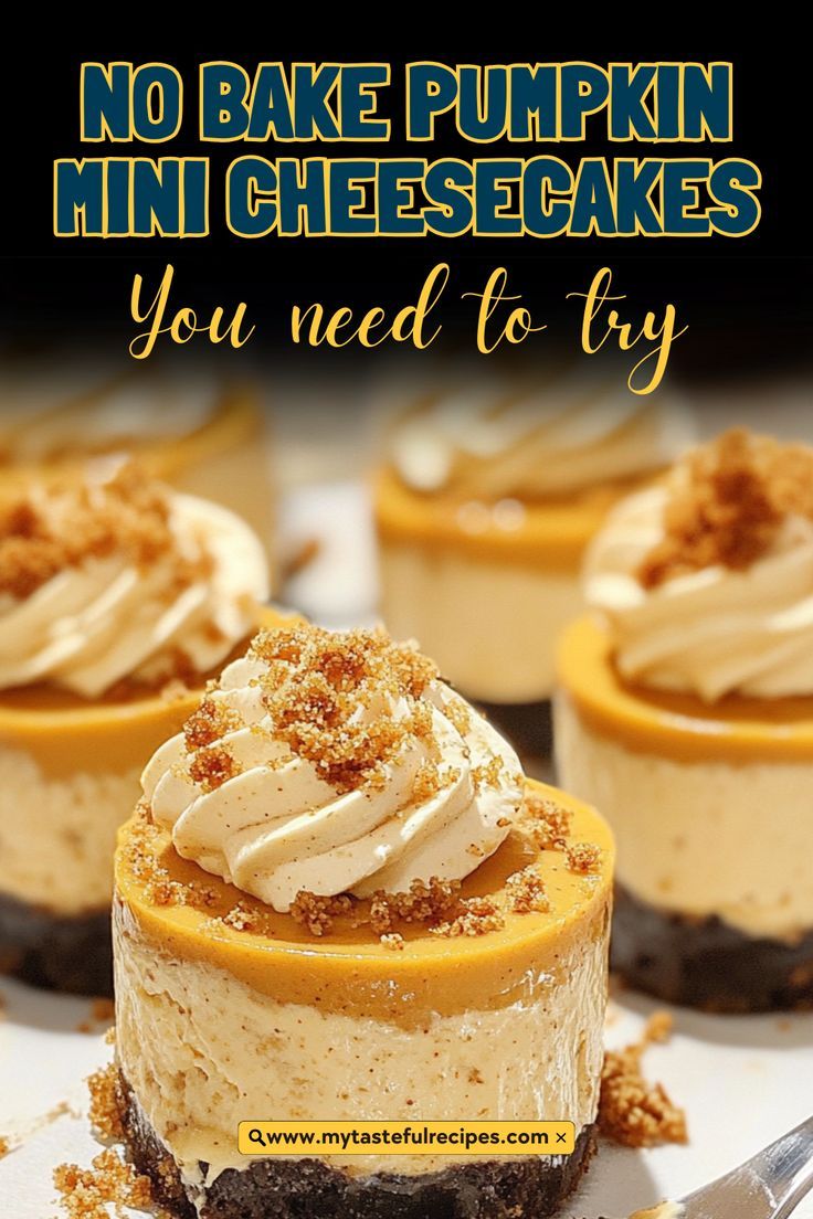 no bake pumpkin mini cheesecakes you need to try