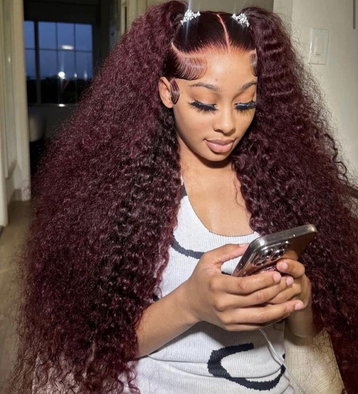 Lace Wigs Styles, Curly Lace Frontal, Frontal Wig Hairstyles, Quick Weave Hairstyles, Hair Twist Styles, Frontal Hairstyles, Slick Hairstyles, Dope Hairstyles, Sleek Hairstyles