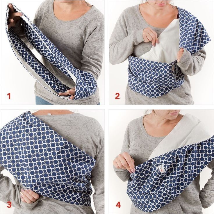 instructions for how to tie a baby sling