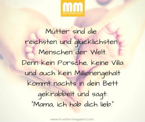 two hands holding each other with the words mother and child written in german on them