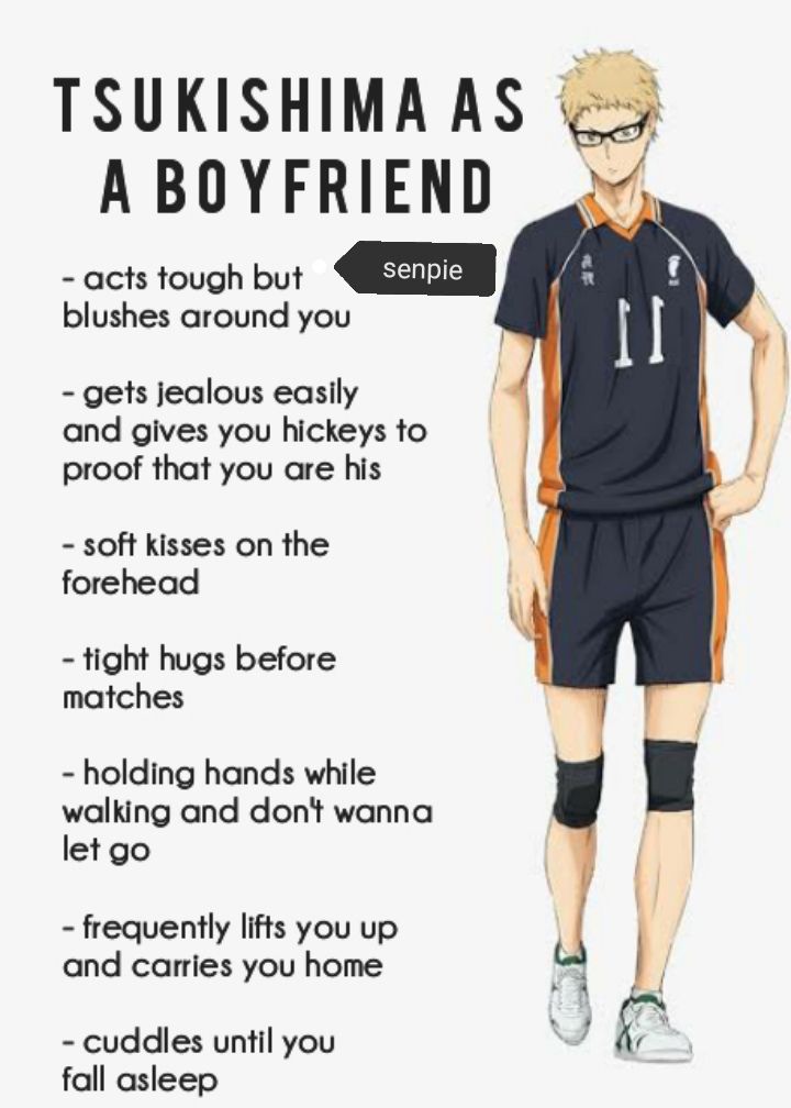 an anime character wearing shorts and a t - shirt with the words, tsushhima as a boyfriend