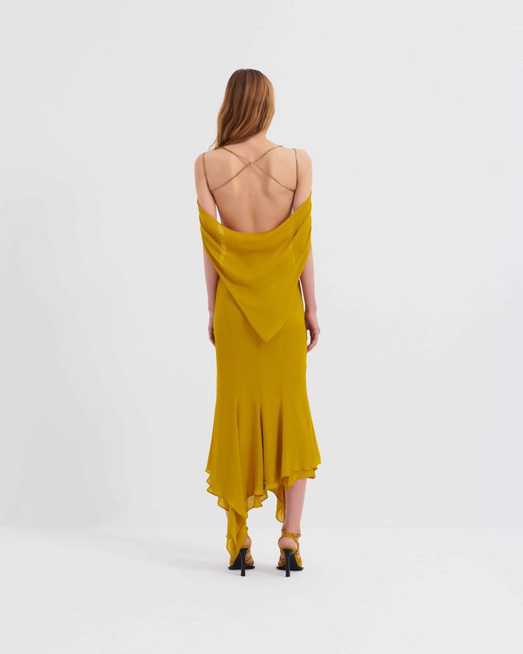 Tayfun Kaba Off the Shoulder Midi Dress – ismylova Chic Midi Dress With Cowl Back For Night Out, Chic Draped Fitted Slip Dress, Formal Fitted Draped Slip Dress, Fitted Draped Slip Dress For Gala, Summer Evening Maxi Dress With Cowl Back, Party Midi Dress With Cowl Back And Ruched Detail, Party Midi Dress With Ruched Cowl Back, Evening Draped Midi Dress With Ruched Back, Draped Midi Dress With Ruched Back For Evening