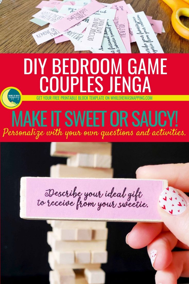 the diy bedroom game couples enga make it sweet or saucy with your own questions and activities