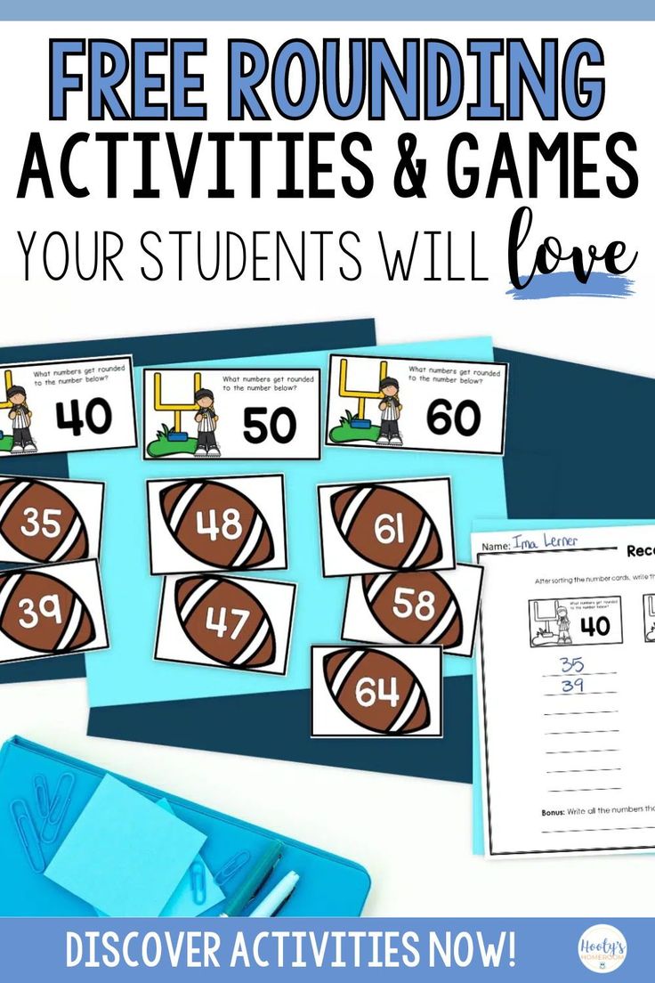 free rounding activities and games for students to use