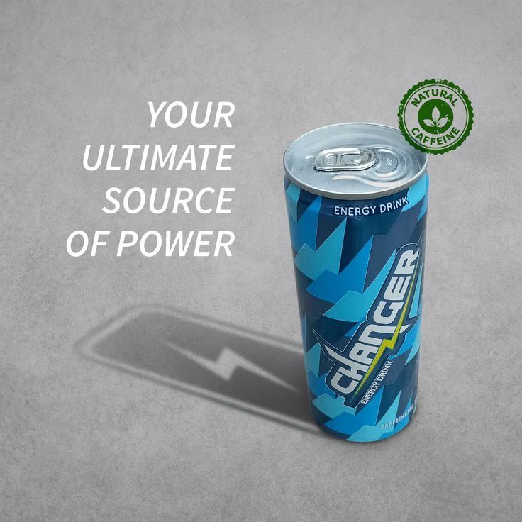 an energy drink can with the caption'your ultimate source of power'on it