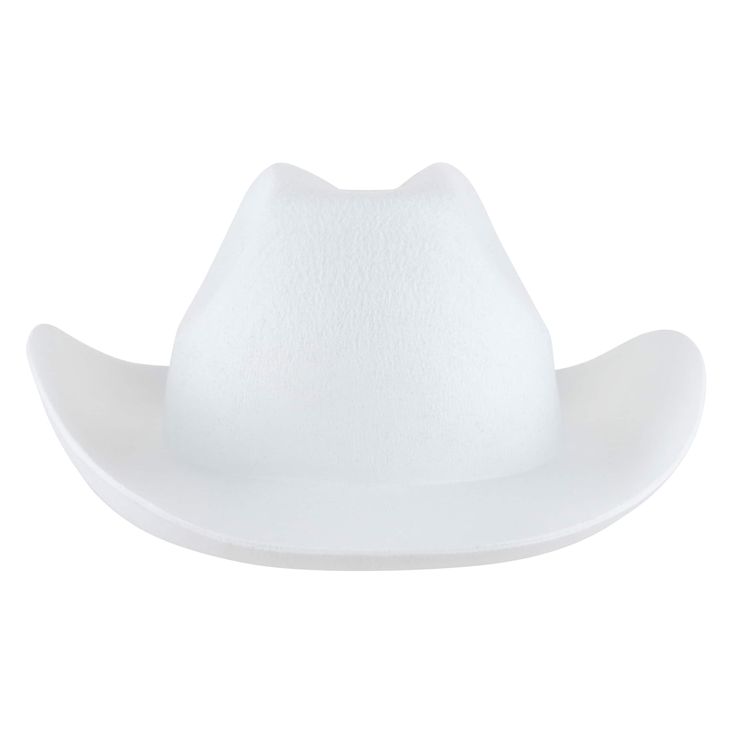 "Buy this Felt Cowboy Hat by by Make Market® at Michaels. This classic cowboy hat is the perfect blank canvas for Halloween costumes, theme party props and other fun events. Embellish it with fabric paints, patches, gemstones and more for a custom design. This classic cowboy hat is the perfect blank canvas for Halloween costumes, theme party props and other fun events. Embellish it with fabric paints, patches, gemstones and more for a custom design. Details: Available in multiple colors One size fits most 15\" x 11.8\" x 5.3\" (38.1cm x 29.97cm x 13.46cm) Felt | Felt Cowboy Hat by Make Market® in White | Adult | Michaels®" White Brimmed Costume Hat For Rodeo, White Brimmed Rodeo Costume Hat, White Brimmed Hat For Rodeo, White Country Style Top Hat For Western-themed Events, White Country Style Top Hat For Country Events, White Western Costume Hats And Headpieces, Western White Costume Hats And Headpieces For Rodeo, White Western Rodeo Costume Hat, Western White Costume Hats For Country Events