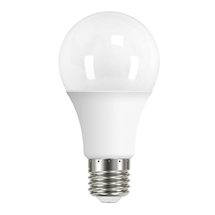 a white light bulb on a white background