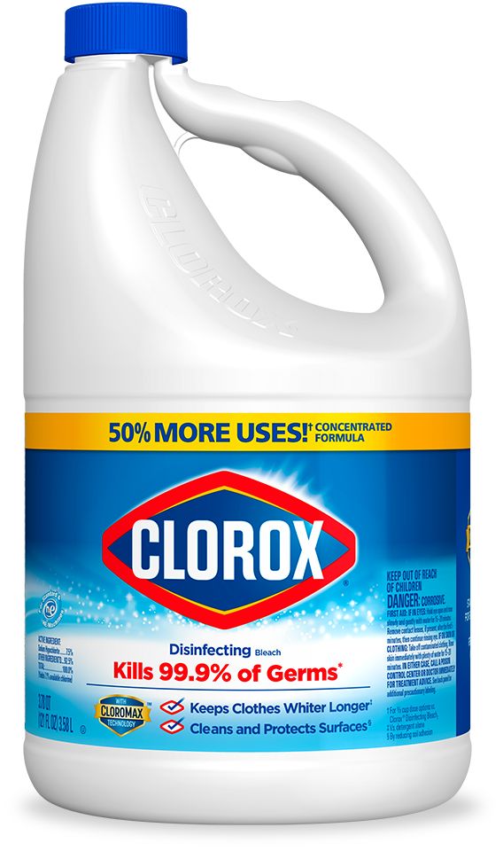 a gallon of clorox disinfectant on a white background