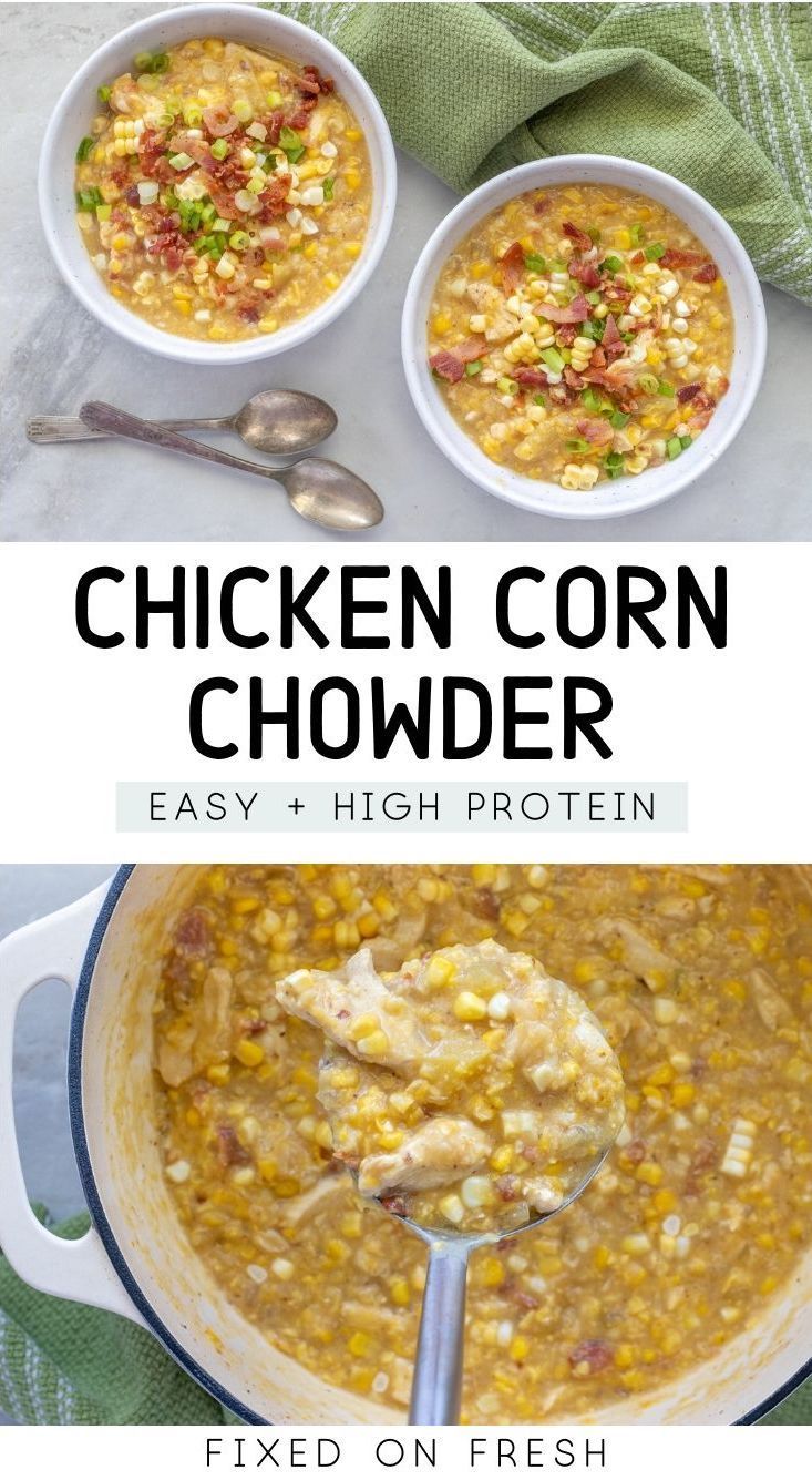 chicken corn chowder is an easy and delicious side dish that can be made in the slow cooker