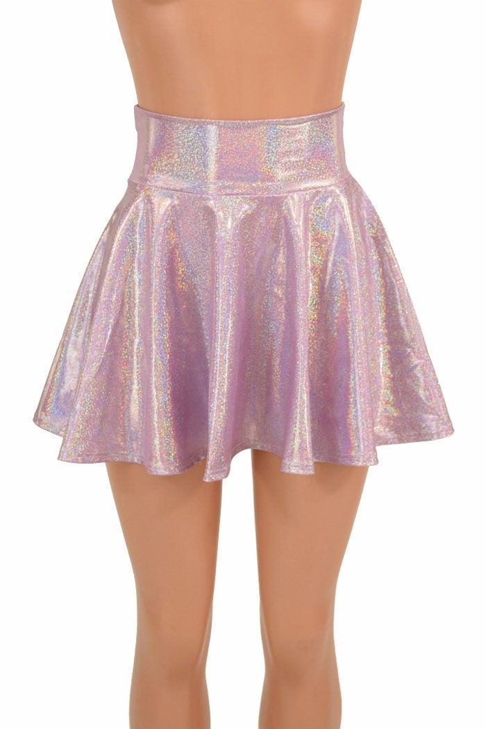 "This item is made to order, please read all the way through the listing before purchasing! Amazing light purple holographic shine sparkles with tiny rainbows! This wicked awesome skirt is full circle cut, so it whirls and twirls with flirty movement. It is made of four way stretch lycra spandex. It has a soft, spandex waistband (elastic free) that sets at the natural waist or snugs down at the hips if you prefer it low. Need help choosing \"Length\"? Watch this video: https://www.youtube.com/wa Purple Holographic, Festival Skirts, Country Fashion Women, Older Women Fashion, Rave Festival, Over 50 Womens Fashion, Aging Gracefully, Olive Branch, Fashion Tips For Women