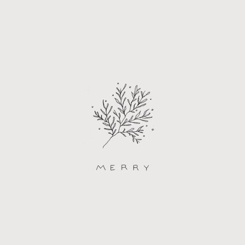 a black and white drawing of a plant with the word merry on it's side