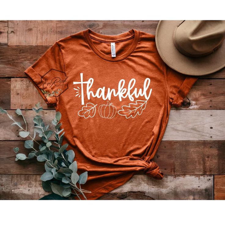 THANKFUL T-SHIRT with a Cross REGULAR OR GLITTER VINYL Christian Thanksgiving Shirt, Fall Short Sleeve T-shirt With Text Print, Short Sleeve T-shirt With Screen Print For Fall, Thanksgiving Graphic Print Crew Neck T-shirt, Fall Pre-shrunk Crew Neck T-shirt, Fall Crew Neck Pre-shrunk T-shirt, Orange Letter Print T-shirt For Fall, Orange T-shirt With Letter Print For Fall, Orange Short Sleeve T-shirt For Fall