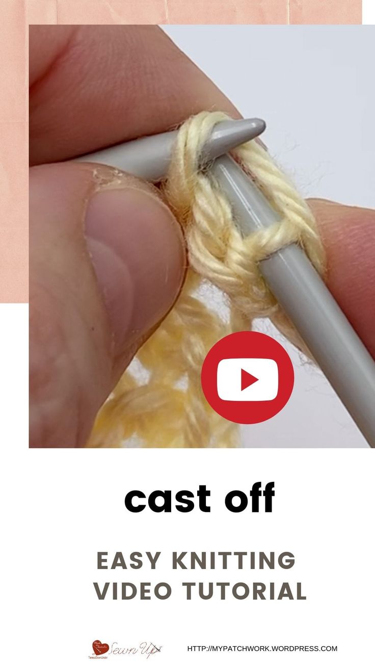 the video is showing how to crochet and knit with yarns on it